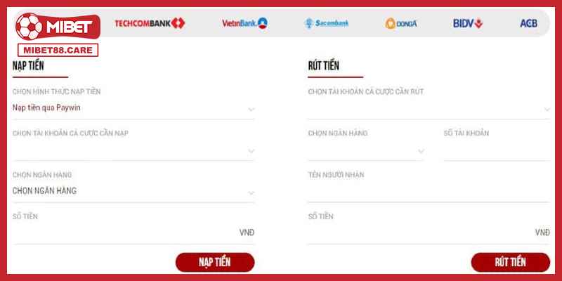Nạp tiền vào ví cược với 3 bước đơn giản nhất
